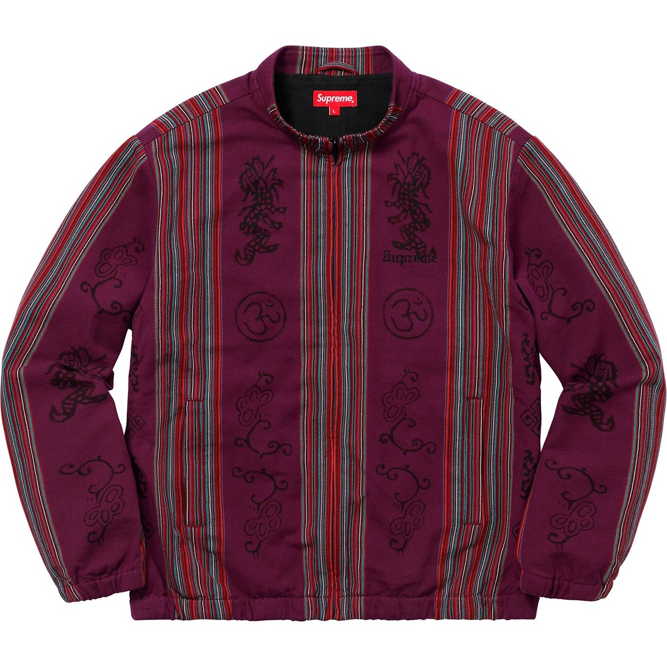 Woven Striped Batik Jacket view 8